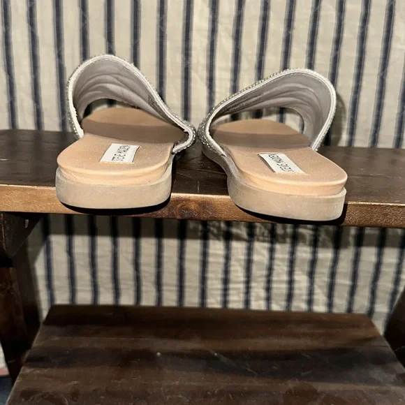 EUC Steve Madden Sierra Rhinestone sandals sz 6 1/2 worn twice - Picture 4 of 7